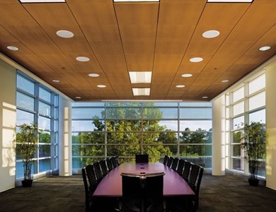 Armstrong Ceiling Solutions WoodWorks™ Ceilings Meeting Room