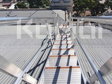 KOMBI stair and platform systems at the Royal Exhibition Building 