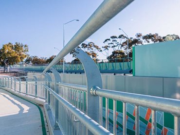 Moddex supplied a mix of bridge barriers, disability handrails, industrial handrails and bikeway barriers