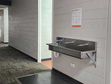 BRITEX’s PWD drinking and hand washing troughs have also been installed throughout the college
