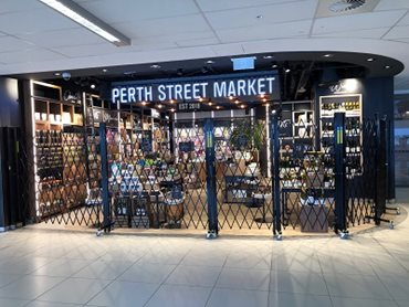ATDC security screens at Perth Street Market