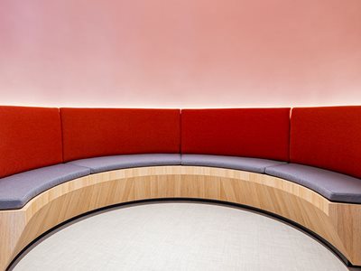 Maxton Fox Joinery Solutions Red Banquet Seating