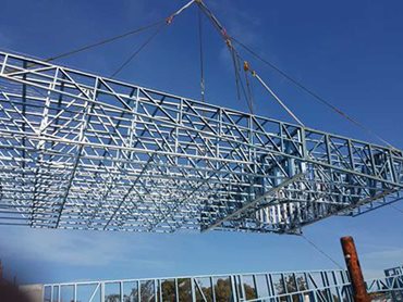 Light-gauge steel wall frames and roof trusses