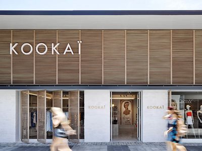 DecoWood Exterior of Kookai Retail Store with Cladding