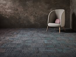 Raw Elements: Commercial carpet tiles inspired by the colours and textures of rocks, crystals and gemstones