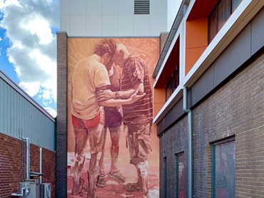 Health Infrastructure commissioned murals in consultation with the local Wiradjuri Elders