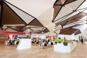 BNE Service Station's unique ceiling feature, Image supplied by ThomsonAdsett