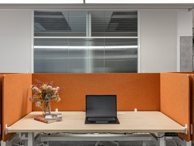 Autex Workstations Desk Screens Orange