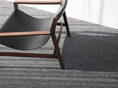 Signature Floors Interior with Fabric Vinyl Flooring Grey Chair