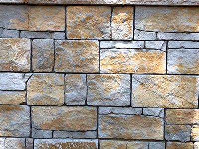 Detailed product image of architectural masonry wall