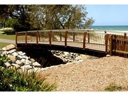 Timber and Steel Pedestrian Bridges and Boardwalks by Landmark Products