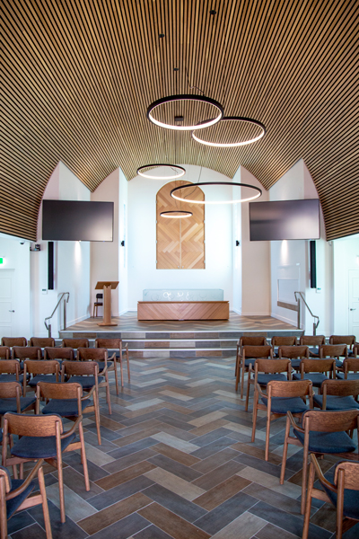 All Souls Chapel refurbishment ceiling