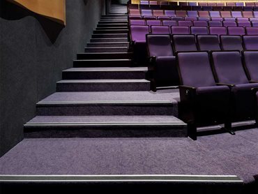 The Designer Jet carpet provided a robust, noise insulating surface to combat the demands of regular foot traffic