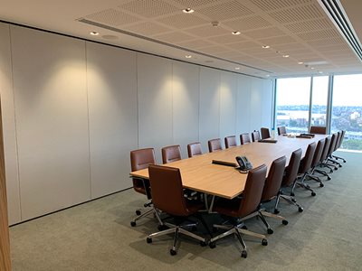 Boardroom Interior Operable Acoustic Walls