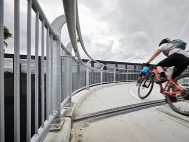 Bikesafe bikeway barriers were installed along a section of the M80 Upgrade