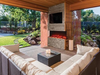 Haus Collective Outdoor Fireplace Electric 