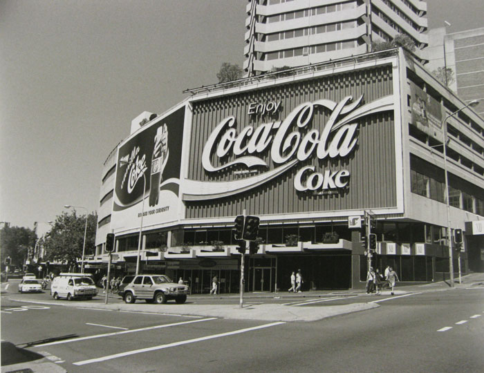Coca Cola sign Darlinghurst Road Kings Cross 1980s