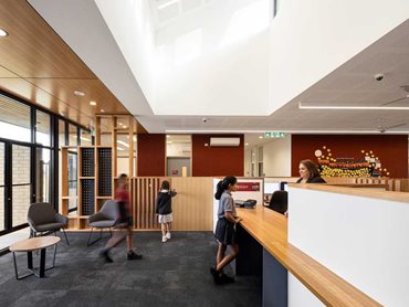 The use of natural materials such as timber and brick creates a homelike, non-institutional feel across the entire campus 