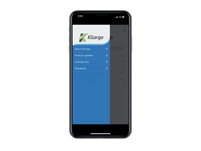 Kilargo AutoCAD Revit Selector App Drop Down Menu on Iphone