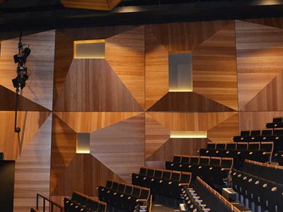 Acoustic Timber Wall Tiles Theatre