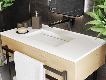 Corian® Washplanes White Vanity 