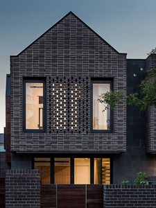 residential townhouse brick pattern