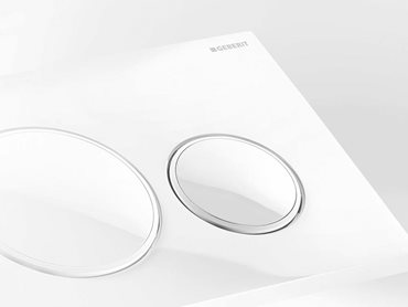 Geberit’s new Tone-in-Tone flush buttons - White