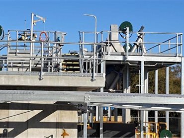 Moddex supplied over 280 metres of Tuffrail industrial handrails throughout the wastewater treatment plant.