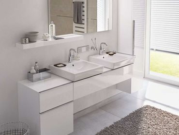 White colour in a bathroom makes the space seem bigger and brighter  