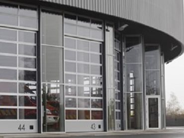 Charleroi fire station with ASSA ABLOY glass doors