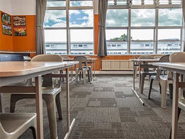 One Tree Hill College was particularly attracted to the simplistic look and practicality of the carpet tiles