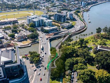 The Breakfast Creek project is part of the Council’s $550 million Green Bridges Program, which aims to build new green bridges across Brisbane