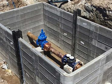 The isolation pit was required for a water valve that would supply water to the site compound for contractors