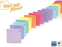 Perspex® sweet pastels range in 8 colours