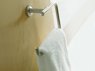 Kohler bathroom accessories in precious metal finishes