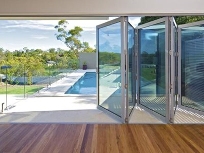 Alspec Hawkesbury® Commercial Multi-Fold Door Residential Pool Area Glass Opening