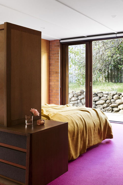 modernist renovation bedroom