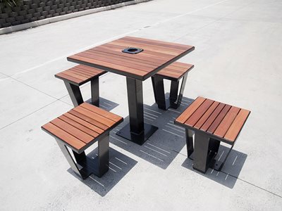 Town and Park Street Furniture Stoddart Exterior Bench Seating