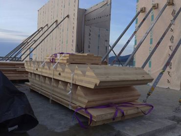 XLAM provided a lightweight, yet robust prefabricated mass timber solution 