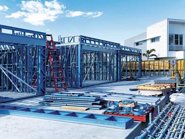 Light gauge steel framing made from TRUECORE steel reduced two months from the build program 