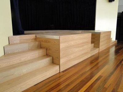 Select Staging Concepts Quattro Modular Stage with Timber Fascia Panels
