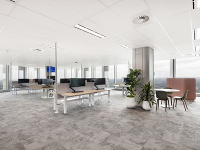 SAS International A/Maze Metal Ceiling System Office With City View