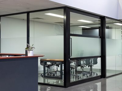 Slider with Fixed Framing Office Meeting Room