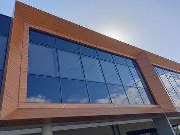 Mitsubishi ALPOLIC NC/A1 aluminium composite cladding was chosen in timber and other finishes