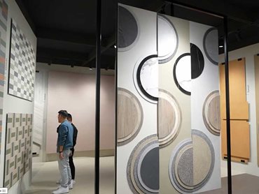 The exhibitors showcased porcelain's endless possibilities in sustainability, beauty, and practicality 