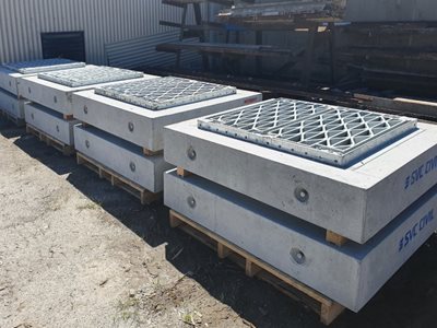 SVC Galvanised Steel Stormwater Grates Block