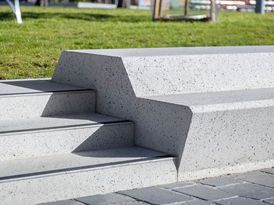 SVC Urban Furniture Concrete Bench Stairs