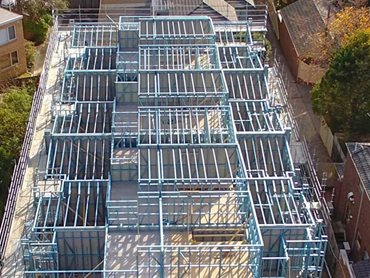 The use of TRUECORE steel ensured precision framing, helping reduce build time