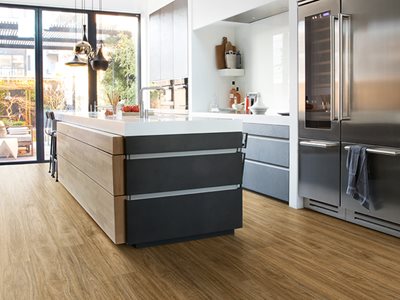 Hybrid Vinyl Flooring Residential Kitchen Timber