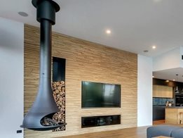 Designer fireplace with 360 degree rotation - Bordelet Tatiana 997